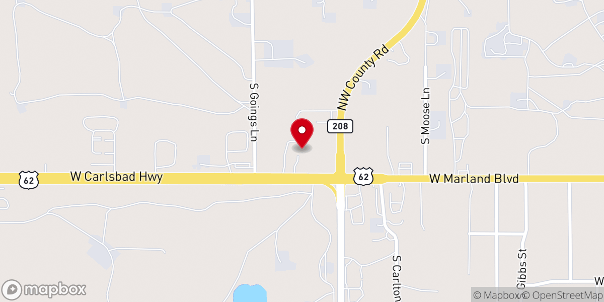 Map showing location of Faith Chapel