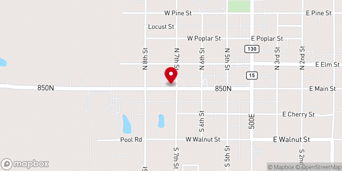 Map showing location of Edwards County Historical Society Museum