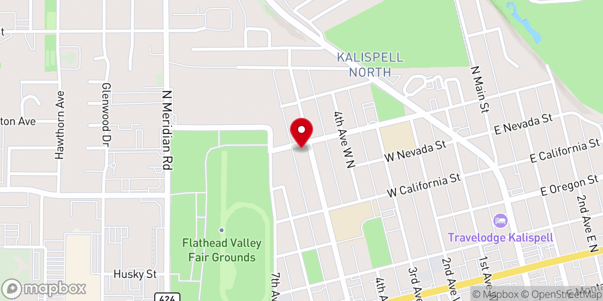 Map showing location of First Church of Christ Scientist