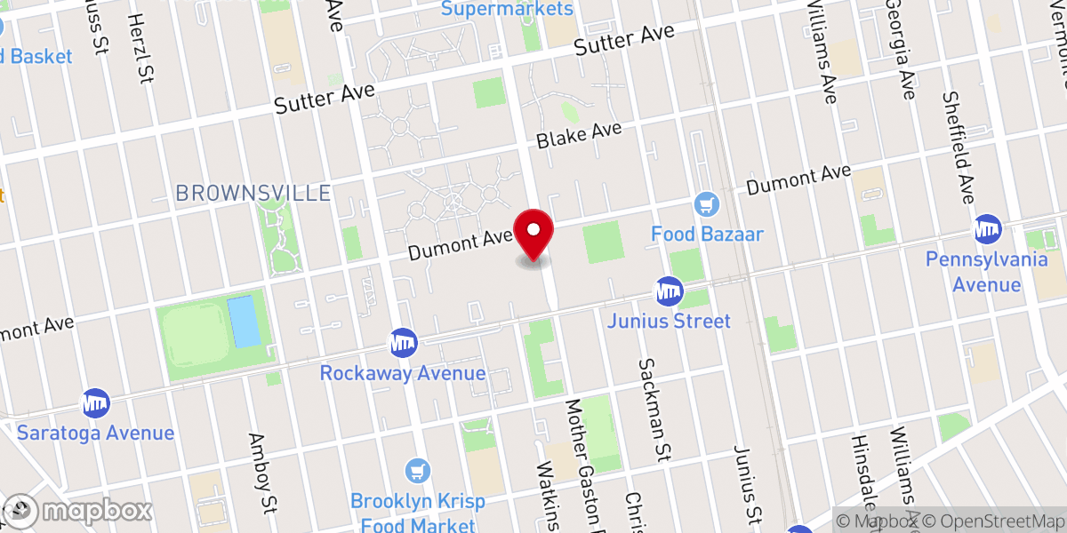 Map showing location of Fellowship Baptist Church