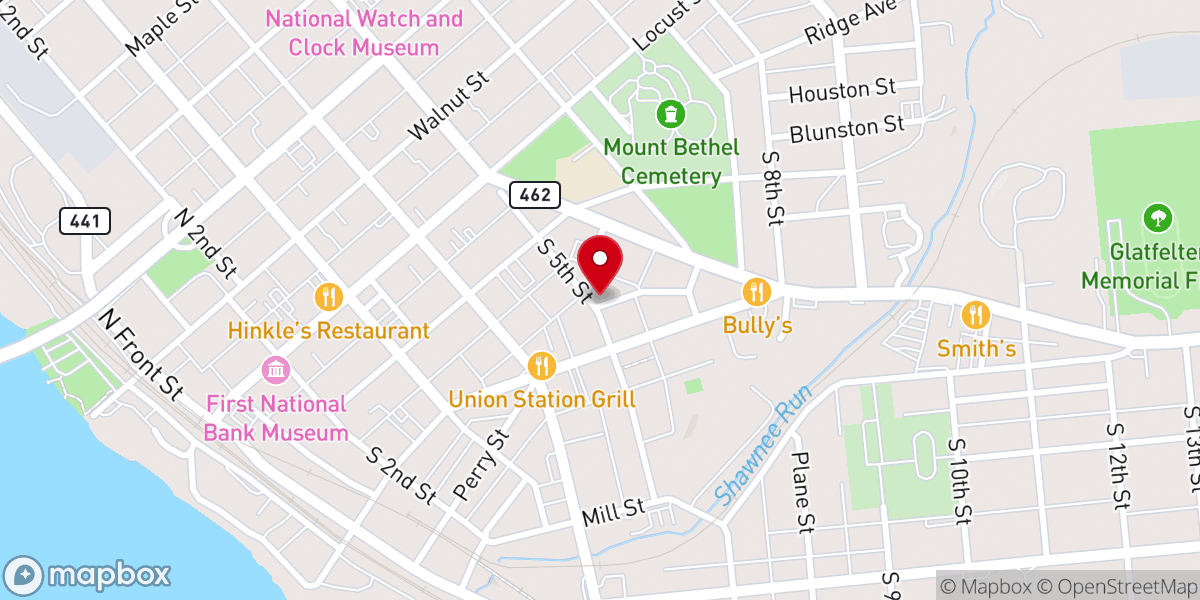 Map showing location of Ashley Tabernacle Church of God in Christ