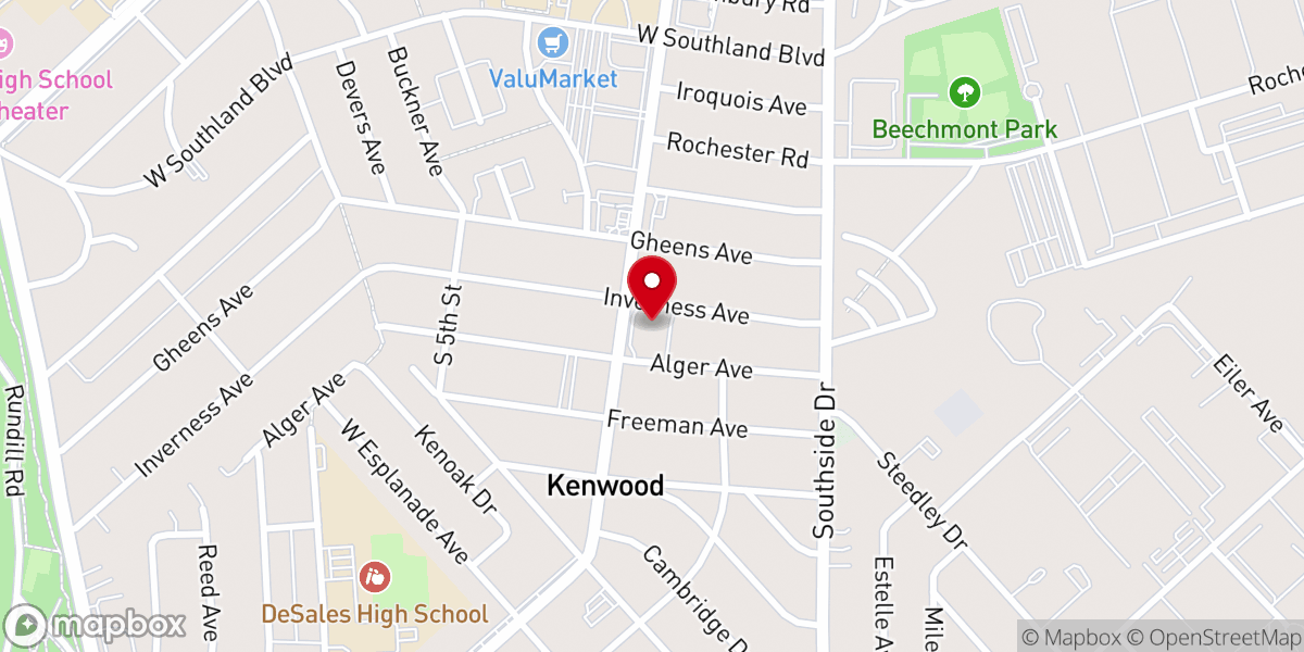 Map showing location of Saint Thomas More Catholic Church