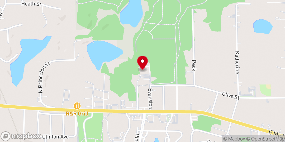 Map showing location of Chin Baptist Church