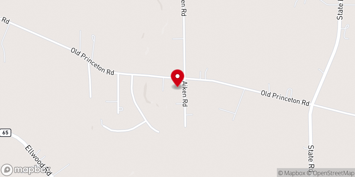 Map showing location of Grace Bible Church
