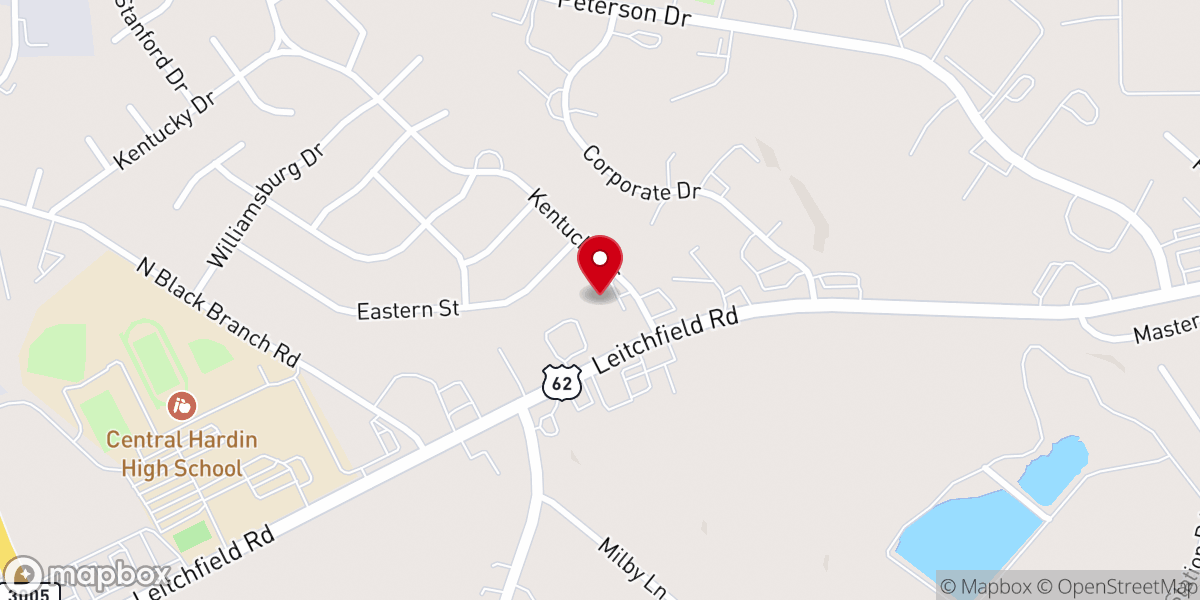 Map showing location of Berean Baptist Church