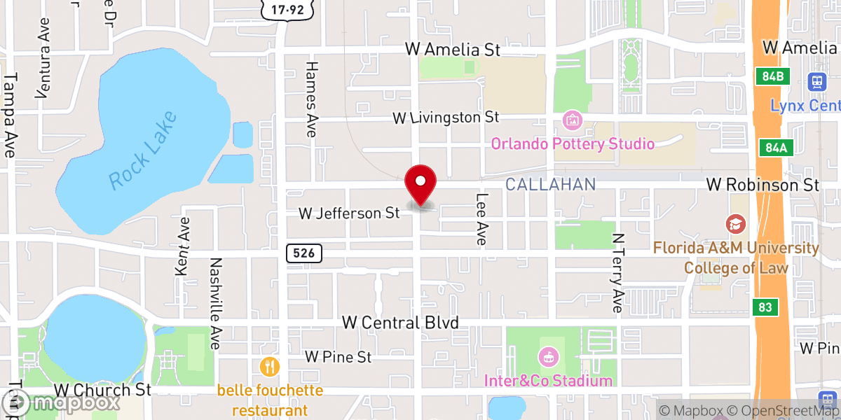 Map showing location of Church of Christ-Westmoreland
