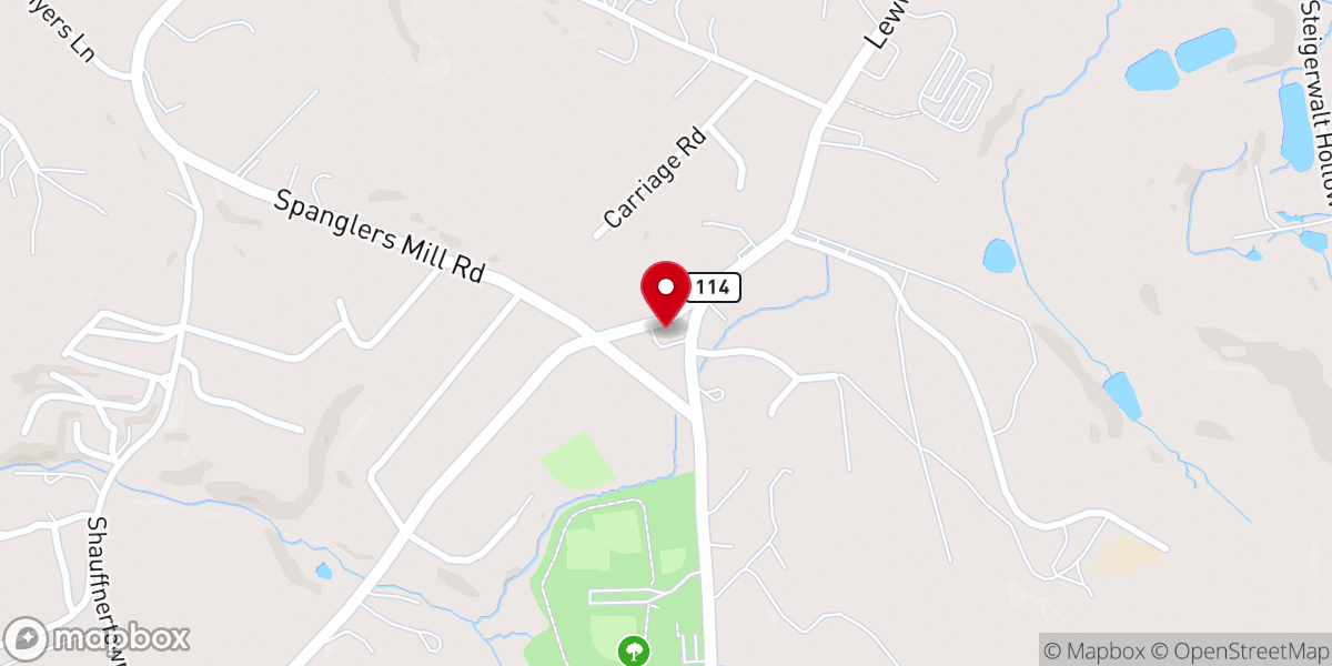 Map showing location of Fairview Bethel Church