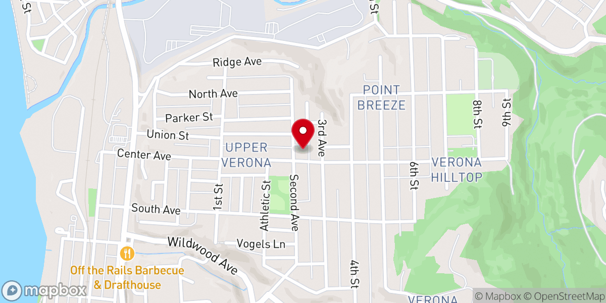 Map showing location of Holy Family Parish - St. Joseph Church