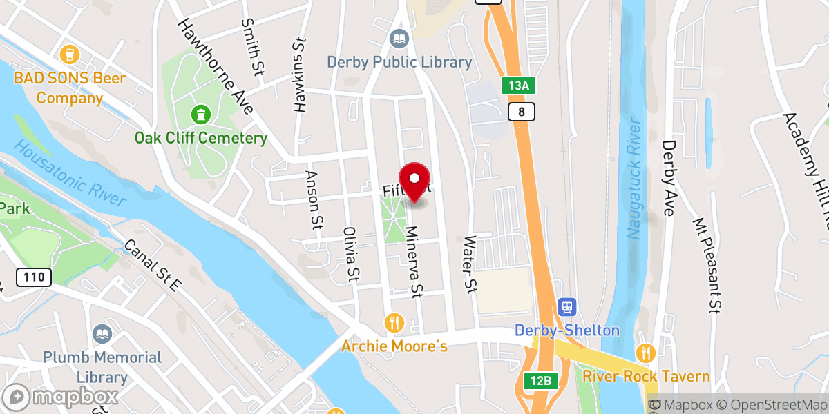 Map showing location of Church of the Good Shepherd and Immanuel St. James Chapel