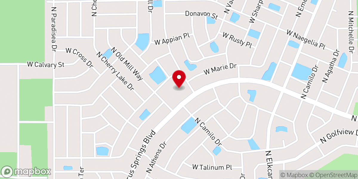 Map showing location of Community Congregational Church
