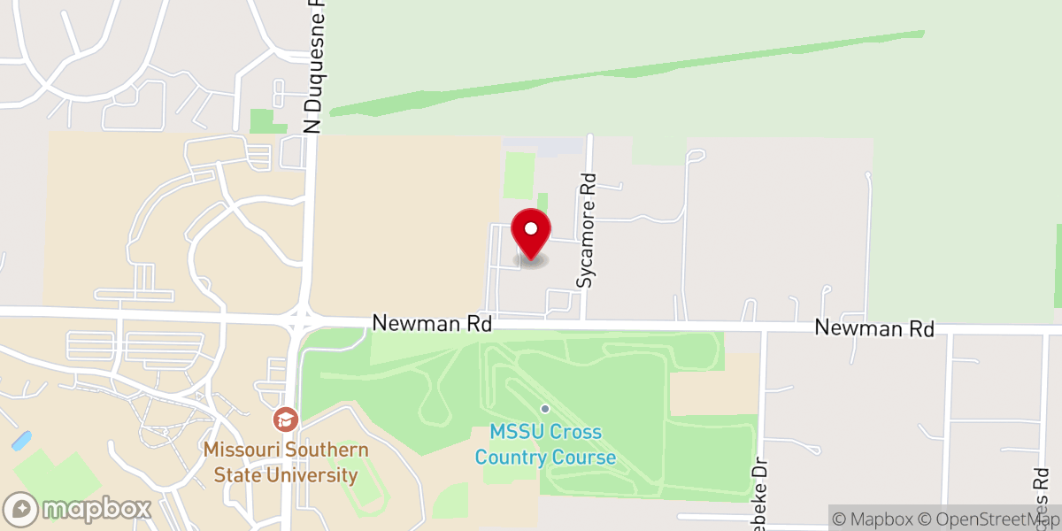 Map showing location of College Heights Christian Church