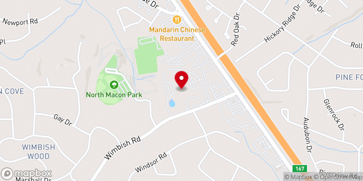 Map showing location of Christian Coffee House