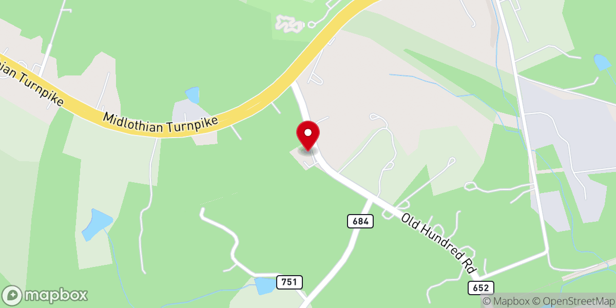 Map showing location of Mt Sinai Baptist Church