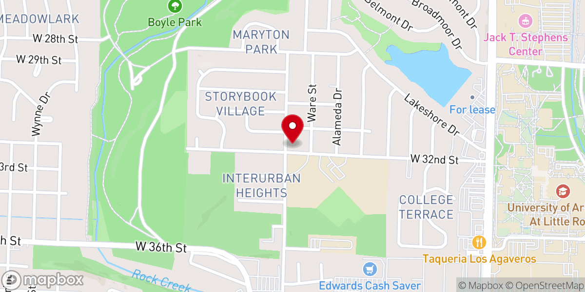 Map showing location of His Way Ministries LR