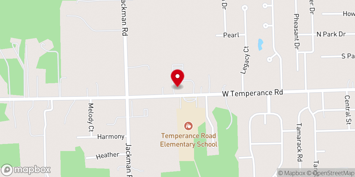 Map showing location of Northwest Christian Church