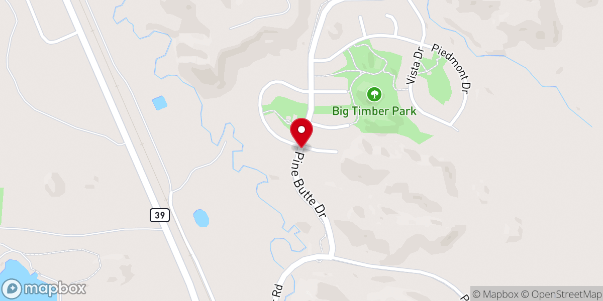 Map showing location of Grace Baptist Church