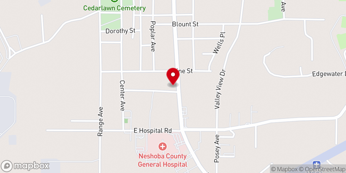 Map showing location of Crossway Community Church