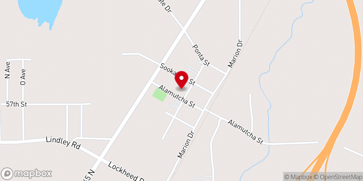 Map showing location of Marion United Methodist Church