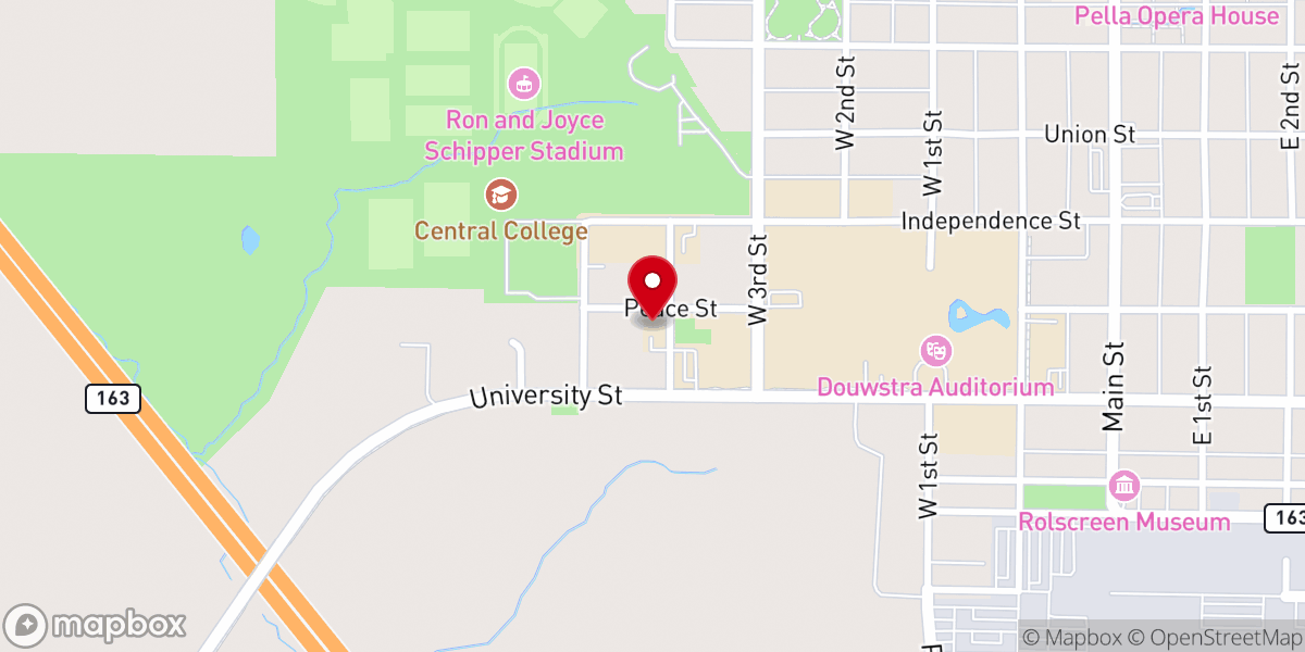Map showing location of St. Nicholas Orthodox Christian Church