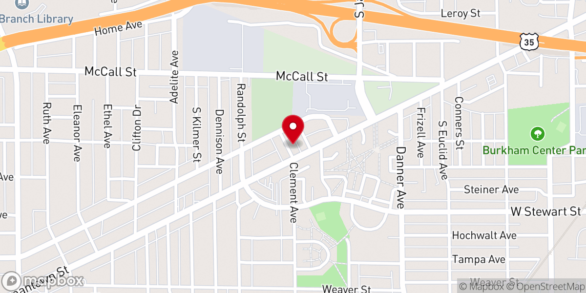 Map showing location of True Baptist Church