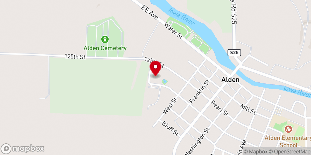Map showing location of Immanuel Memorial Church