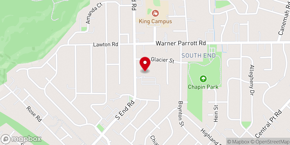 Map showing location of Oregon City Christian Church