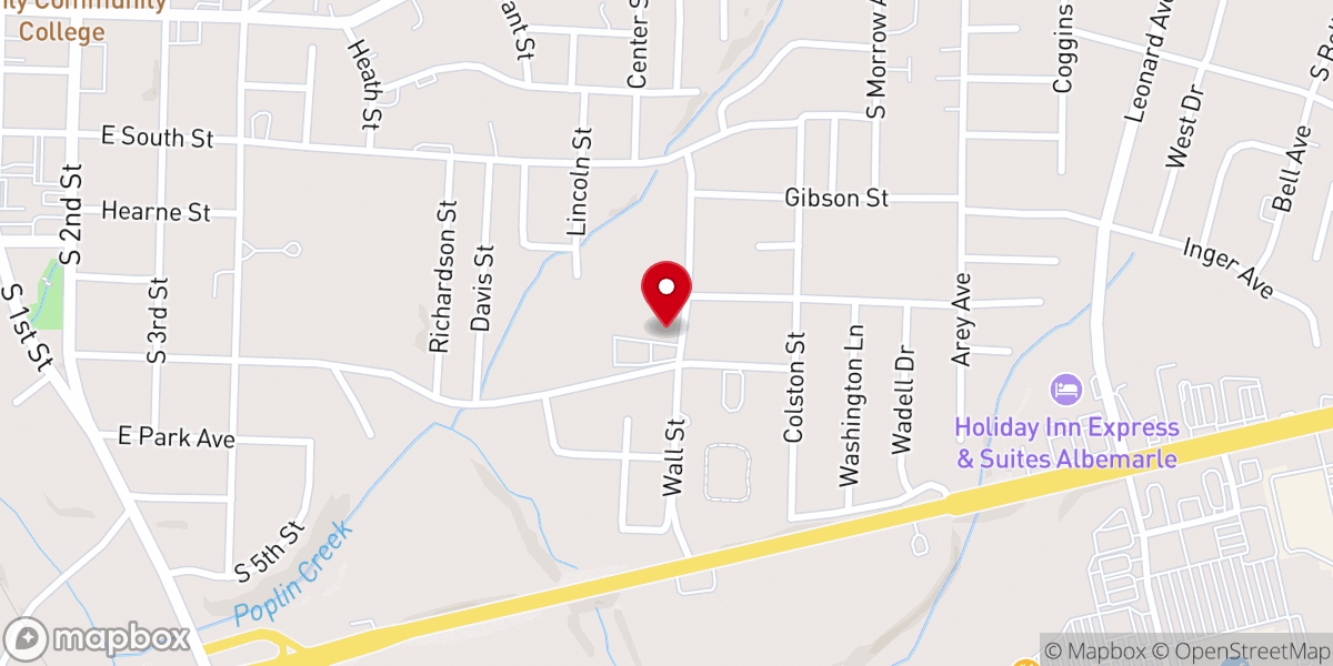 Map showing location of Friendship Church
