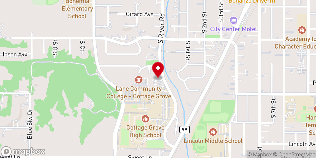 Map showing location of Riverside Community Church-God