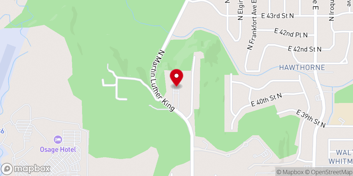 Map showing location of Saint Aidan's Episcopal Church