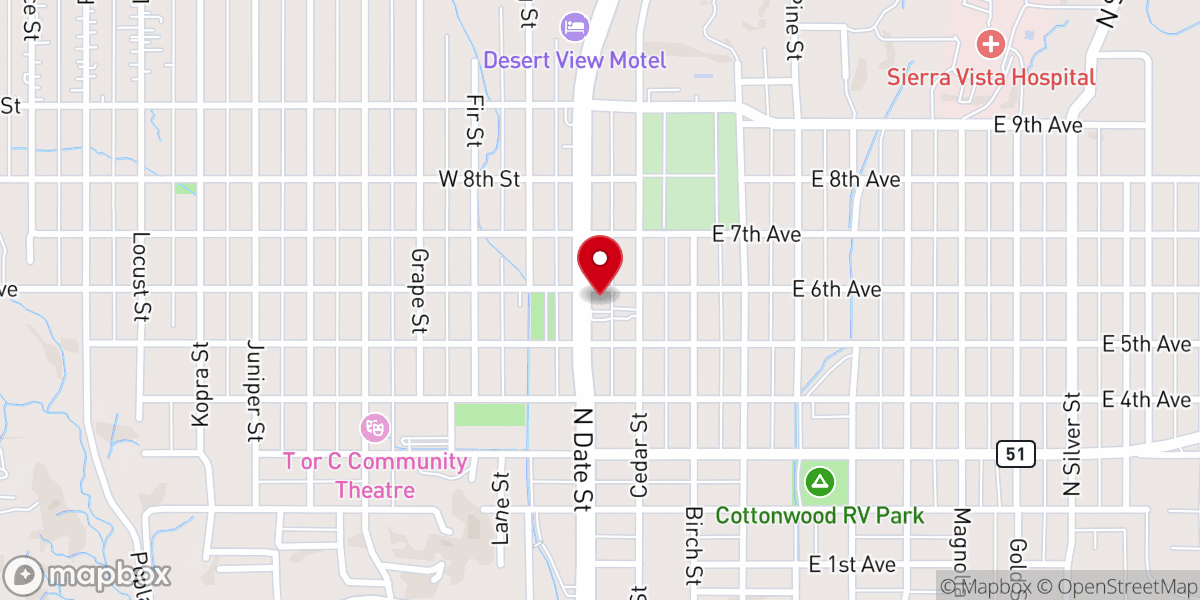 Map showing location of Our Lady of Perpetual Help Catholic Church