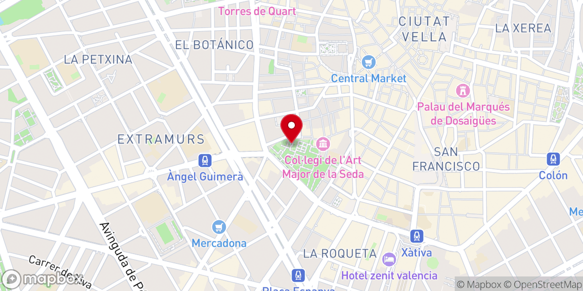 Map showing location of Capilla del Capitulet