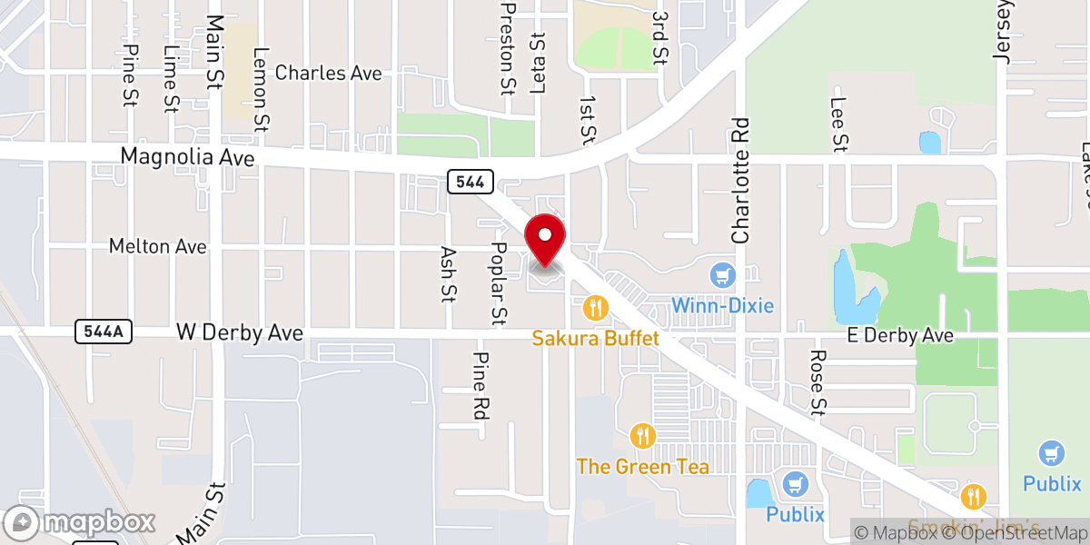 Map showing location of Strait Gate Bible Church
