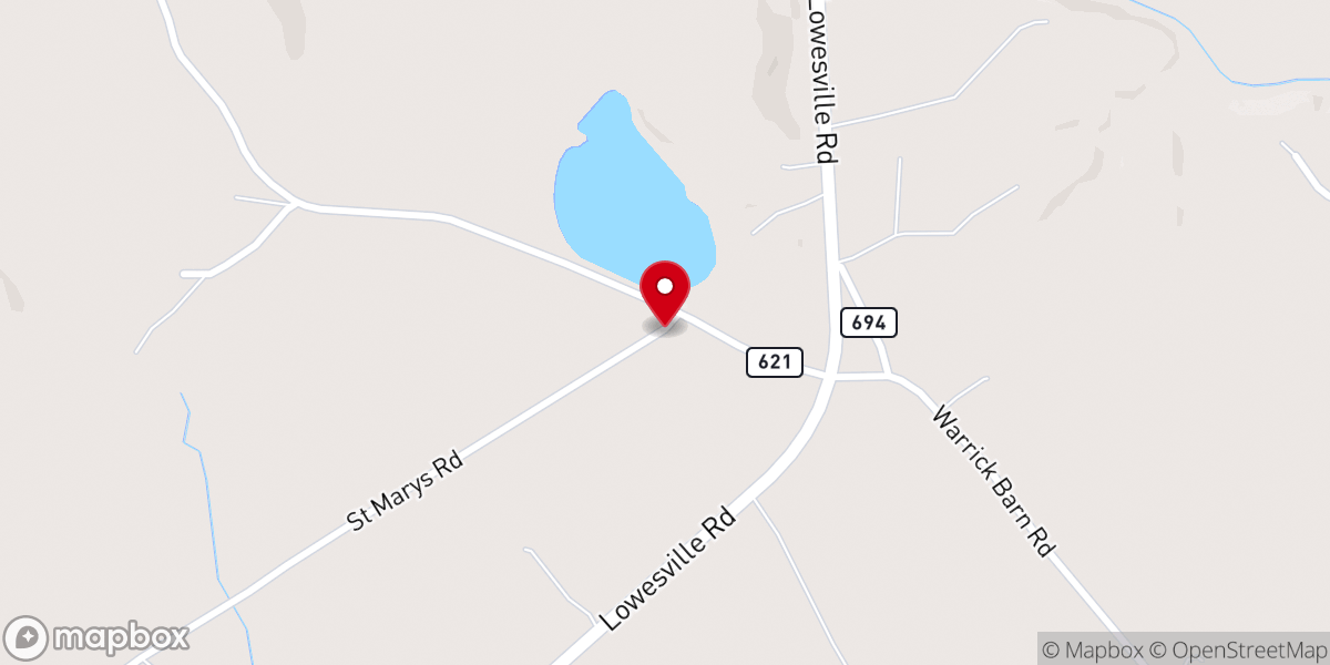 Map showing location of Saint Mary Baptist Church