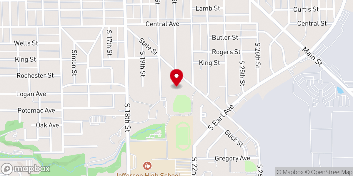 Map showing location of Calvary Chapel Lafayette
