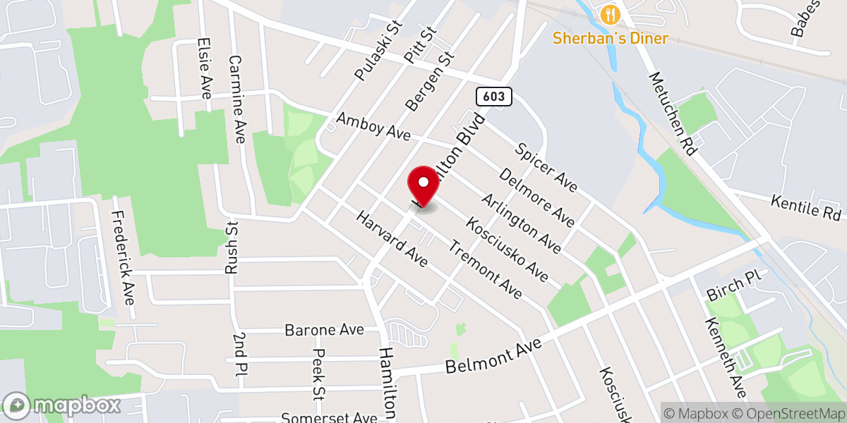 Map showing location of Our Lady of Czestochowa
