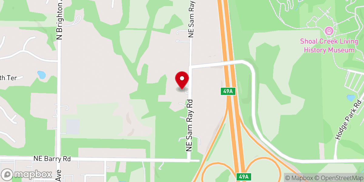 Map showing location of High Point Church