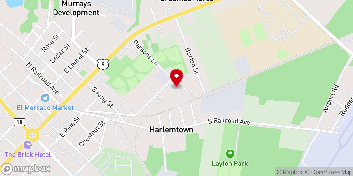 Map showing location of Joel Hitchcock Ministries Inc