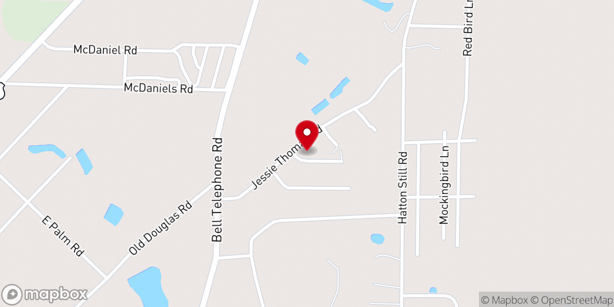 Map showing location of Hazlehurst Church of God of Prophecy