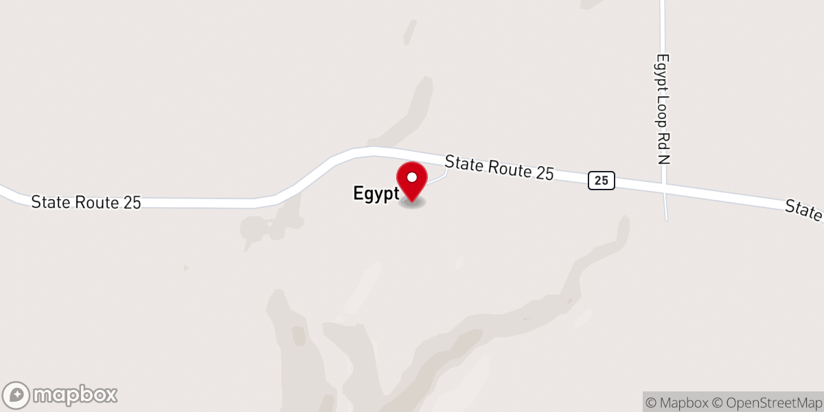 Map showing location of Christ Lutheran