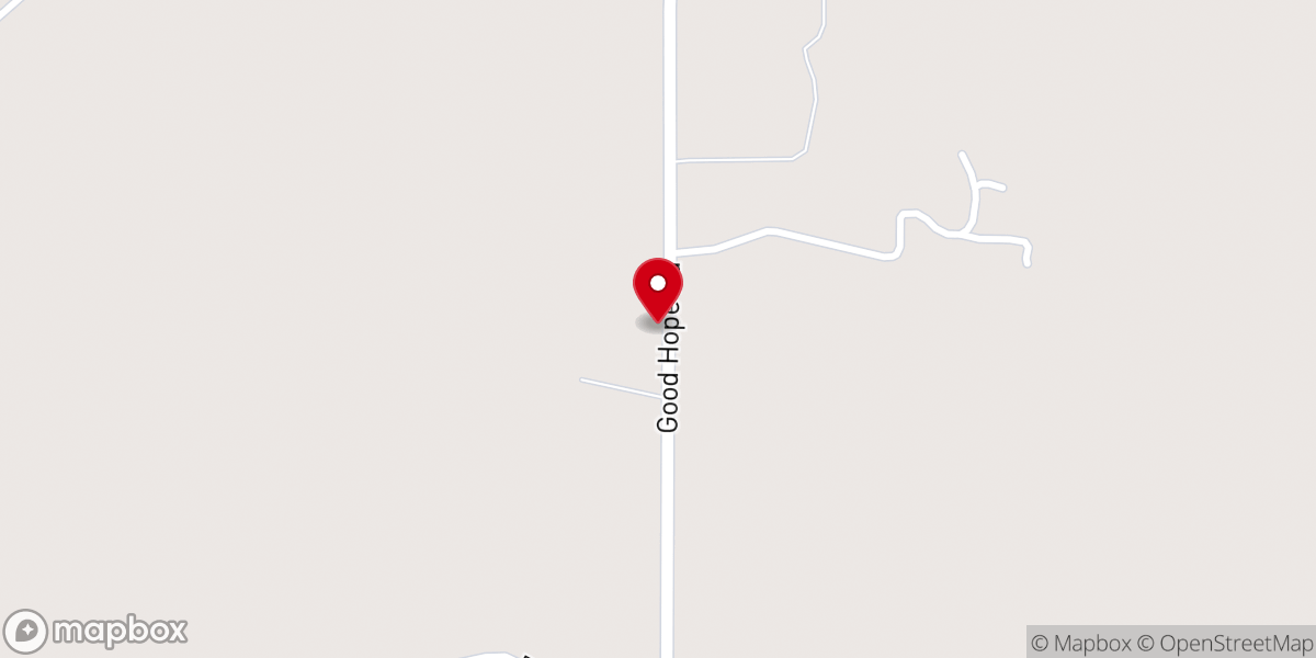 Map showing location of Good Hope Baptist Church Parsonage