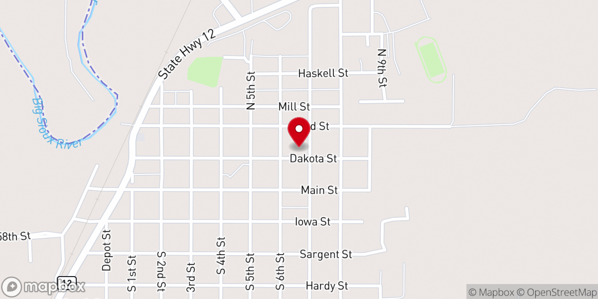 Map showing location of St Patrick's Catholic Church