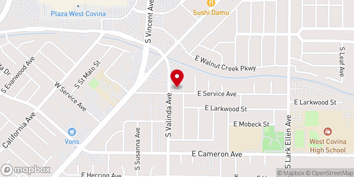 Map showing location of Immanuel First Lutheran Church