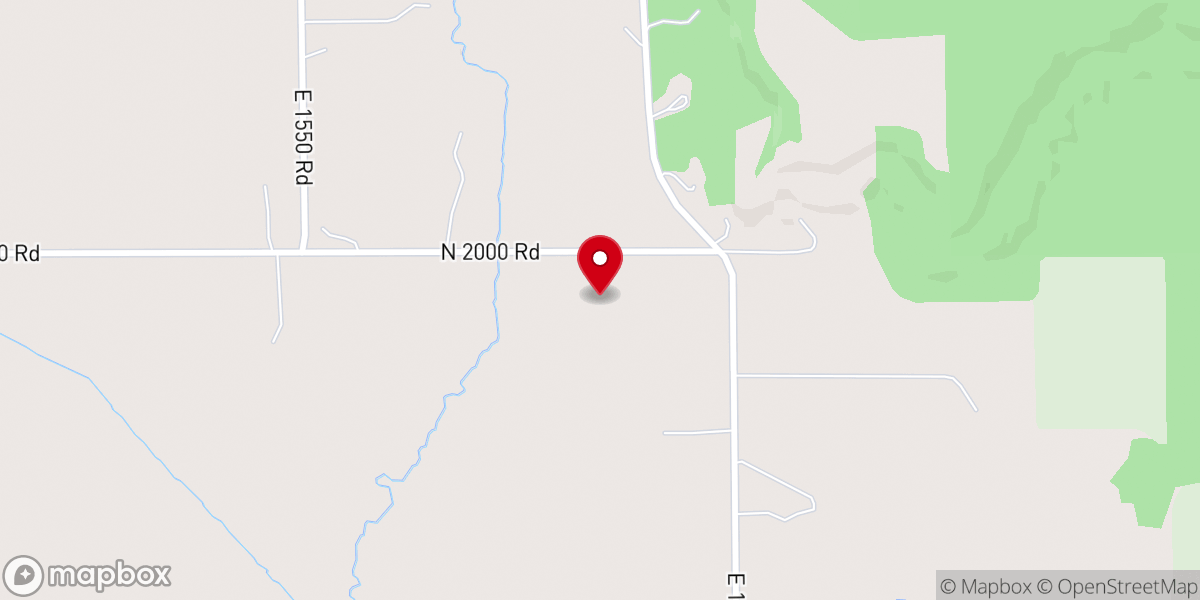 Map showing location of First Christian Church of Lawrence Kansas