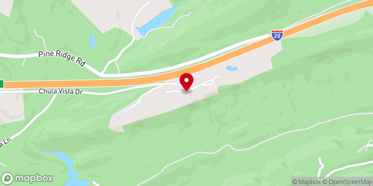 Map showing location of Bible Methodist Campground