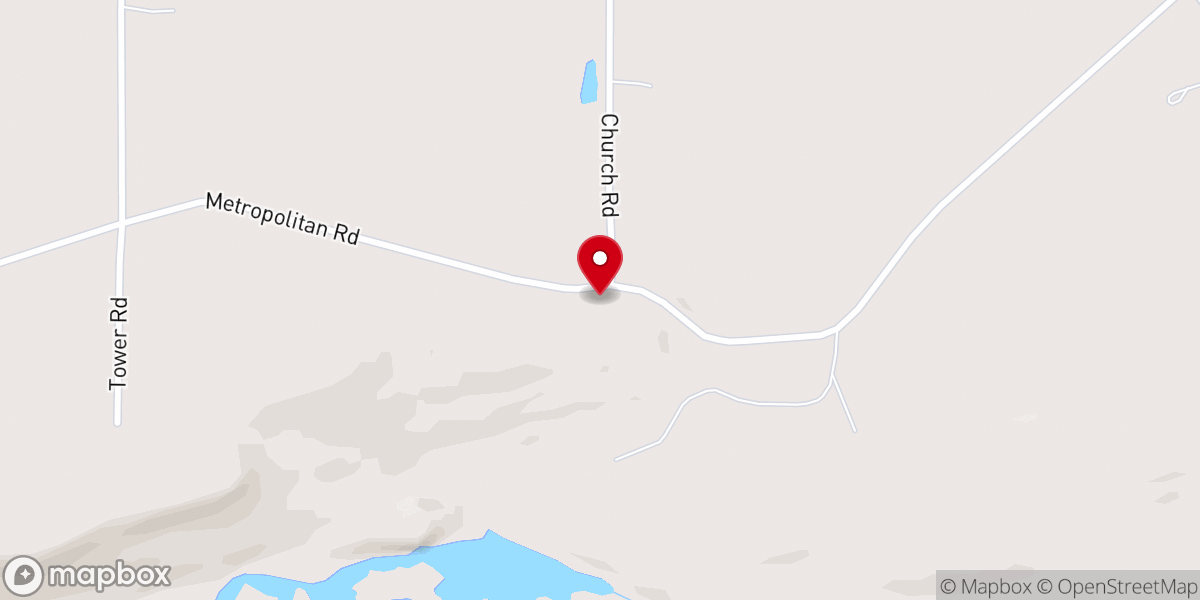 Map showing location of Zion Lutheran Church