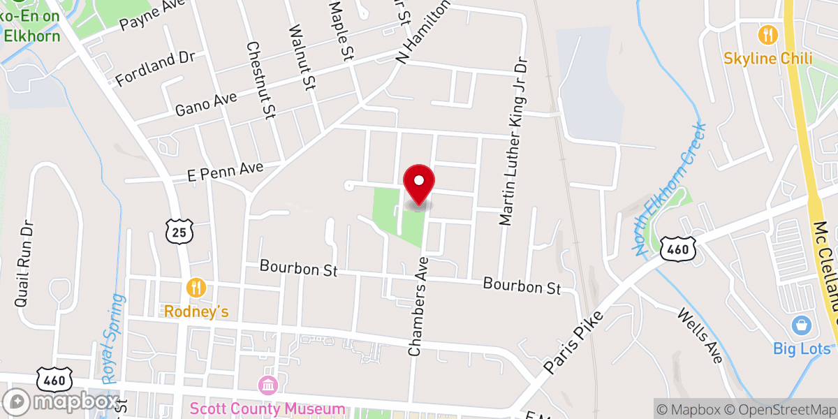 Map showing location of Wayman Chapel A.M.E. Church