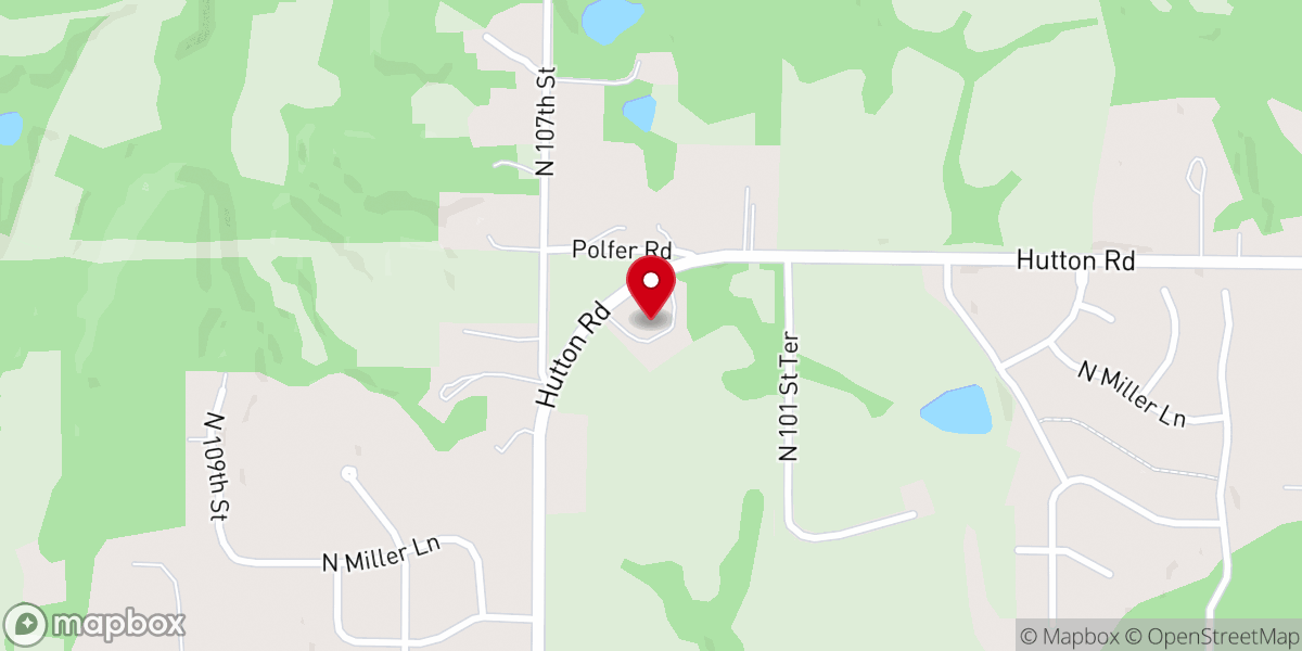 Map showing location of Vineyard Church KC West