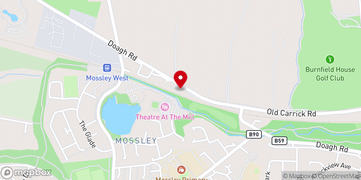 Map showing location of Trinity Reformed Presbyterian Church