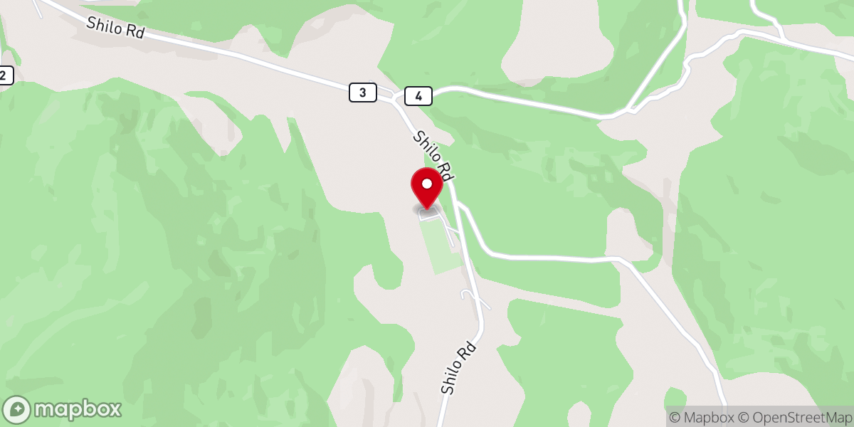 Map showing location of Shiloh Church--CBC