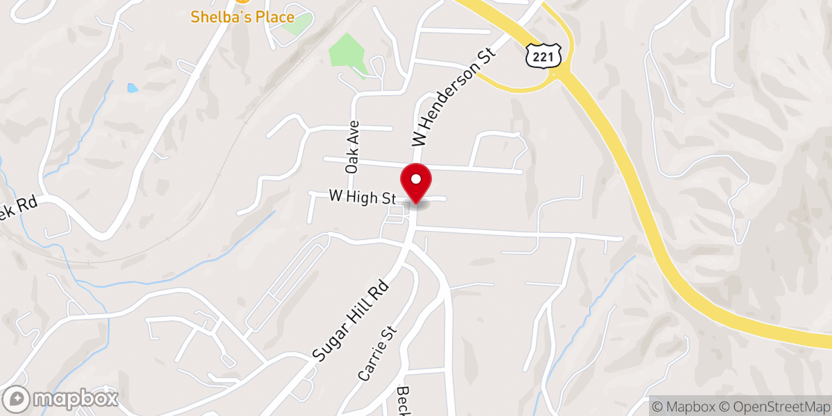 Map showing location of Bethlehem Church